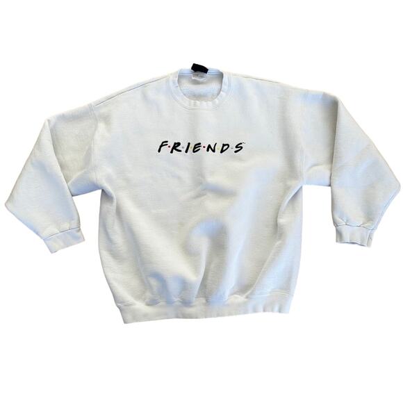 Friends Logo Crewneck Sweatshirt in White - Picture 1 of 6